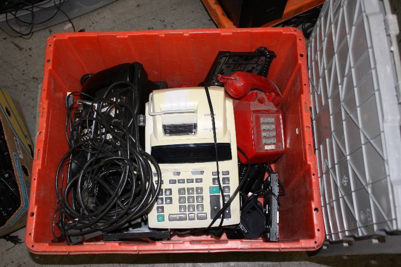 lot 81 image: Bin Lot of Miscellaneous Addidng Calculators.
