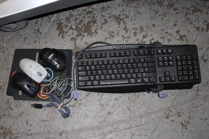 lot 104 image: Lot of (9) Including Key Boards (3) Computer Mouses (3) Mouse Pads (3).