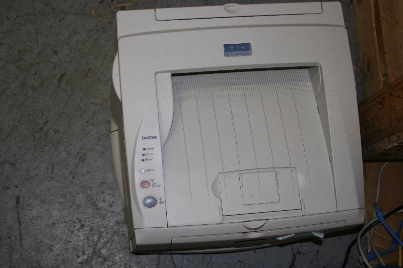 lot 111 image: Lot of (3) Printers Including Brother Model HL-51 HP CB022A Dell Laser Printer 1100.