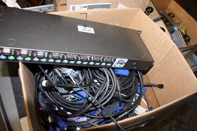 lot 114 image: IOGEAR 8-Port PS2 KVM Switch with AutoScan GCS78 wCords & More.