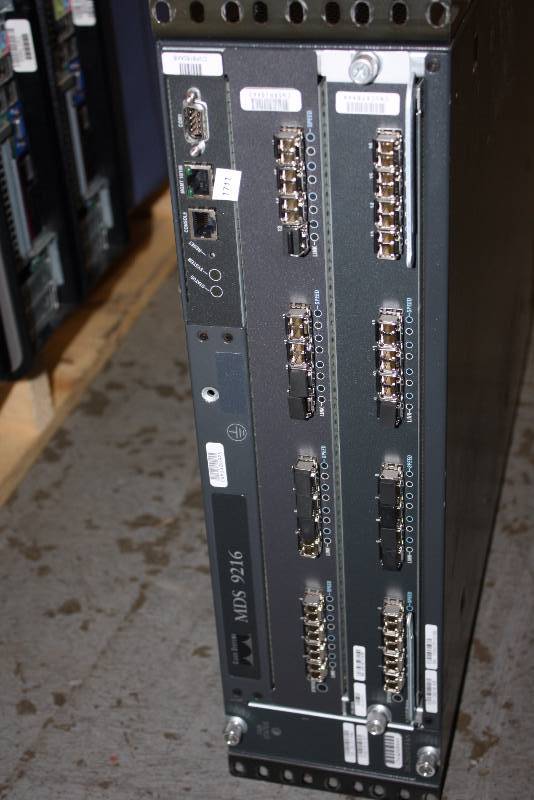 lot 117 image: Cisco DS-C9200 Series Multilayer Fabric Switch MDS 9216 w 32-port DS-X9032