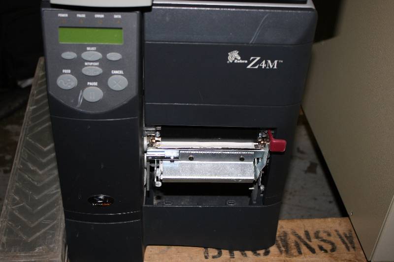 lot 10 image: Zebra Z Series Z4M Direct Thermal Printer Monochrome Desktop Tested & Operational.