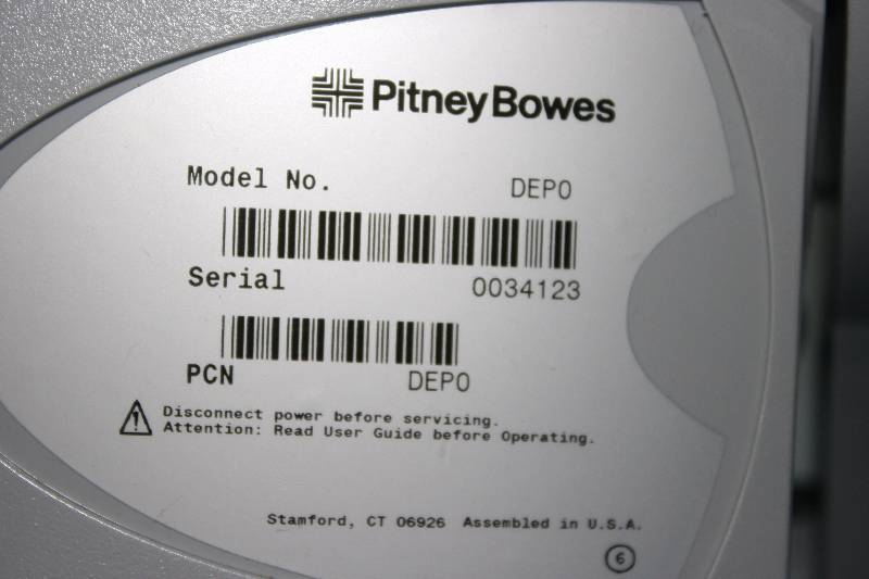 lot 15 image: Pitney Bowes Mailing Machine Model No. DEPO Untested.