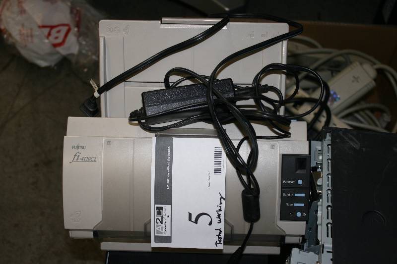 lot 5 image: Fujitsu Scanner Model fi-4120C2 Tested & Operational.