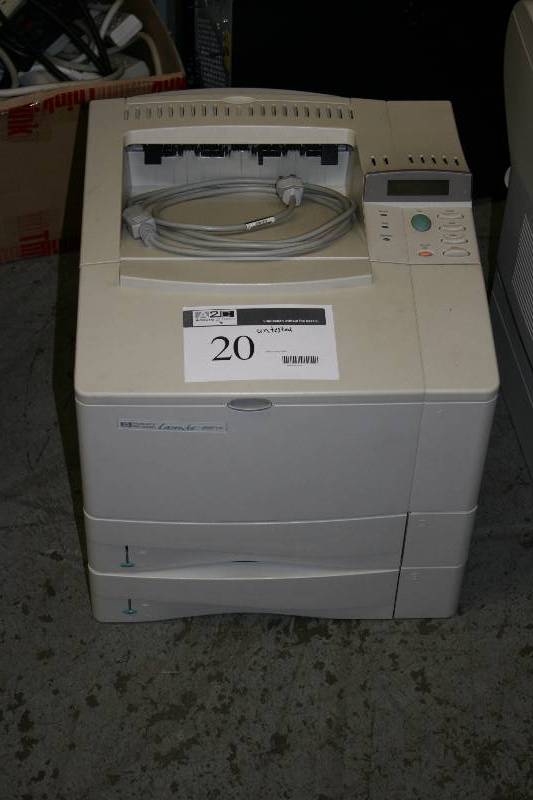 lot 20 image: HP LaserJet 4000 TN Printer Untested.