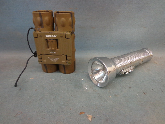 Flashlight and Binoculars