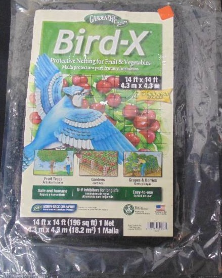 New - Lot of (5) Bird-X Protective Netting for Fruits & Vegetables - 14ft x 14ft (196 sq feet net) - Please see all pictures