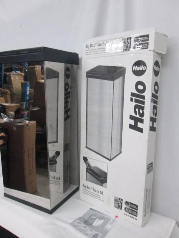 Halo Big Bin Touch 15 Gallon Stainless Steel Trash Can