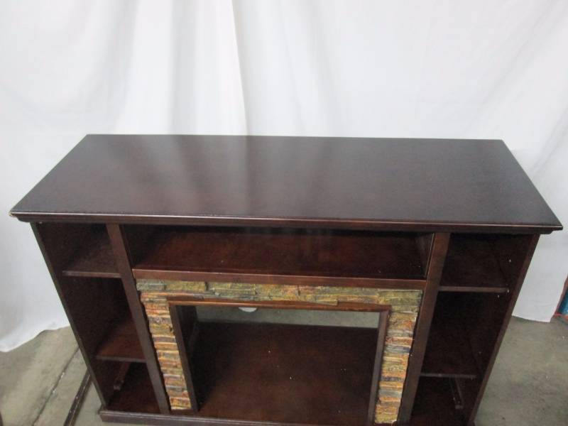 McLeland Design Cherry Media Fireplace Mantel