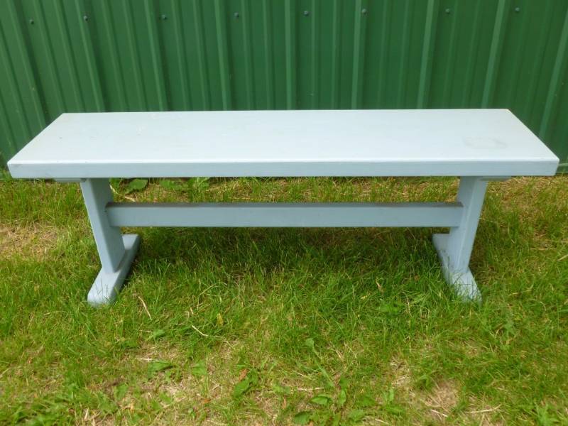 lot 62 image: Painted Bench