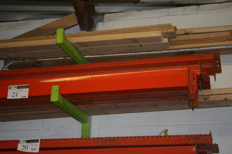 lot 21 image: Pallet Racking Lot of (11) 8 Cross Beams.