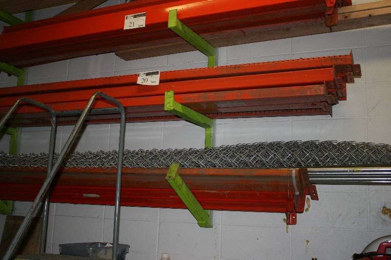 lot 20 image: Pallet Racking Lot of (11) 8 Cross Beams.