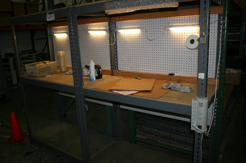 lot 18 image: Metal Shelving Lot Including Uprights 36.5 x 120 (4) Shelves, 36 x 60 (13) Contents Not Included.