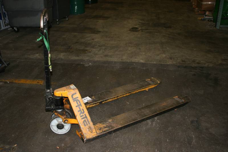 lot 182 image: Lift-Rite Pallet Jack 5,000lbs Capacity Orange.