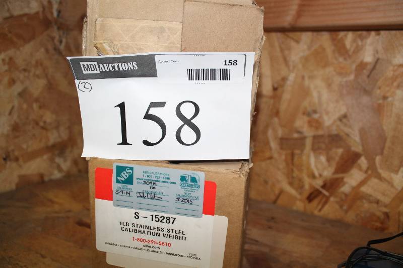 lot 158 image: U-Line 5Lb Stainless Steel Calibration Weight S-15289.