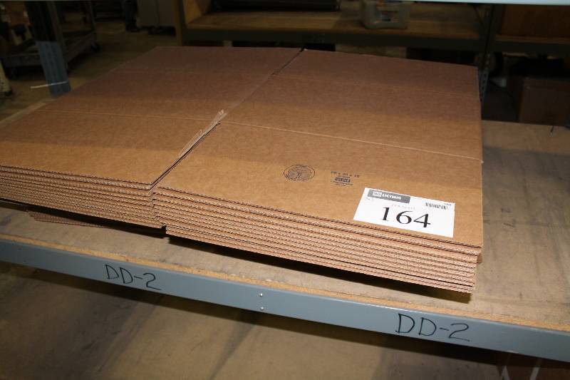 lot 164 image: Lot of (30) U-Line Cardboard Boxes 20 x 20 x 12.