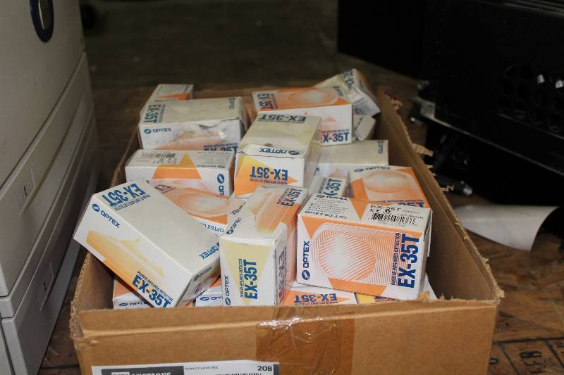 lot 208 image: Box Lot of Optex Passive Infrared Detectors EX-35T Brand.