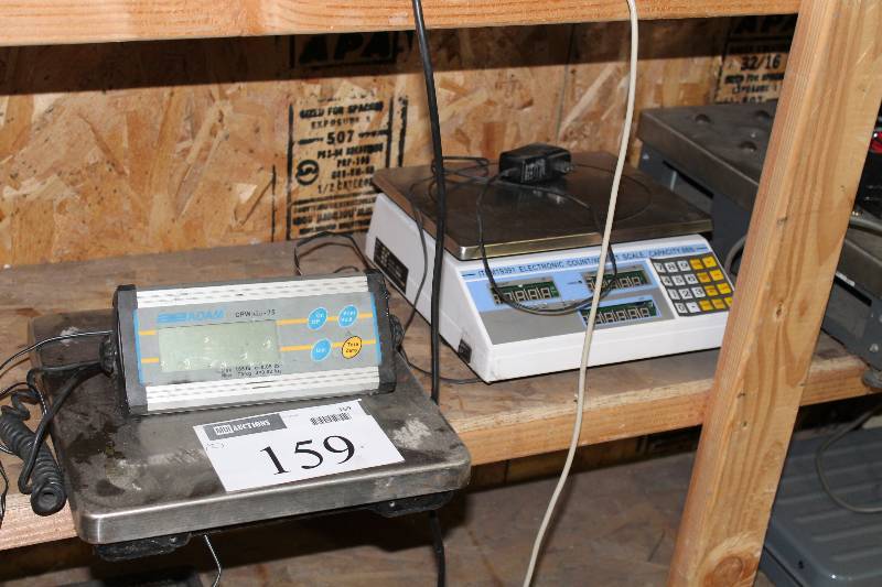 lot 159 image: Lot of (2) Electronic Scales Adam Brand.