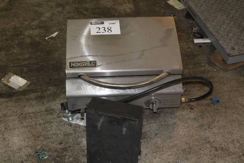 lot 238 image: Nexgrill Propane Grill Stainless Steel Includes Attachments & Accessories.