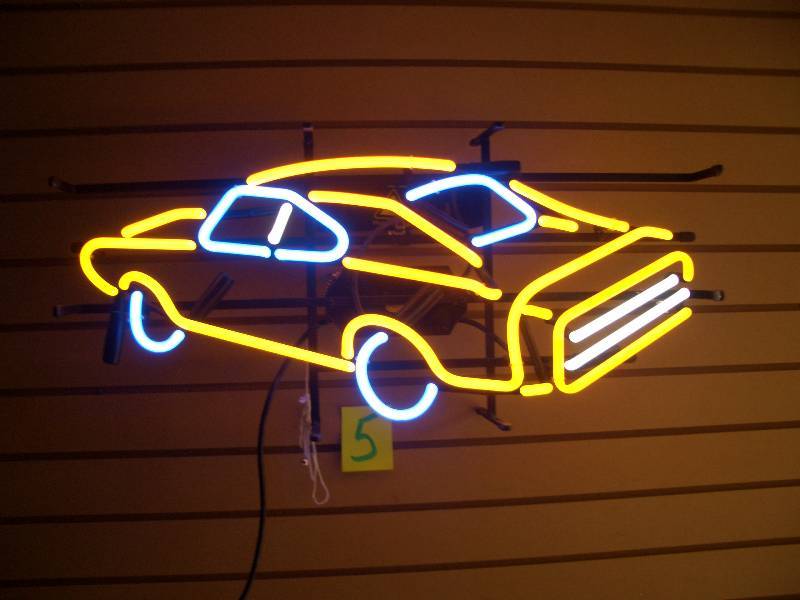 dodge charger neon sign