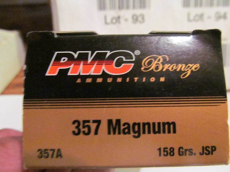 lot 95 image: PMC .357 Magnum Bullets