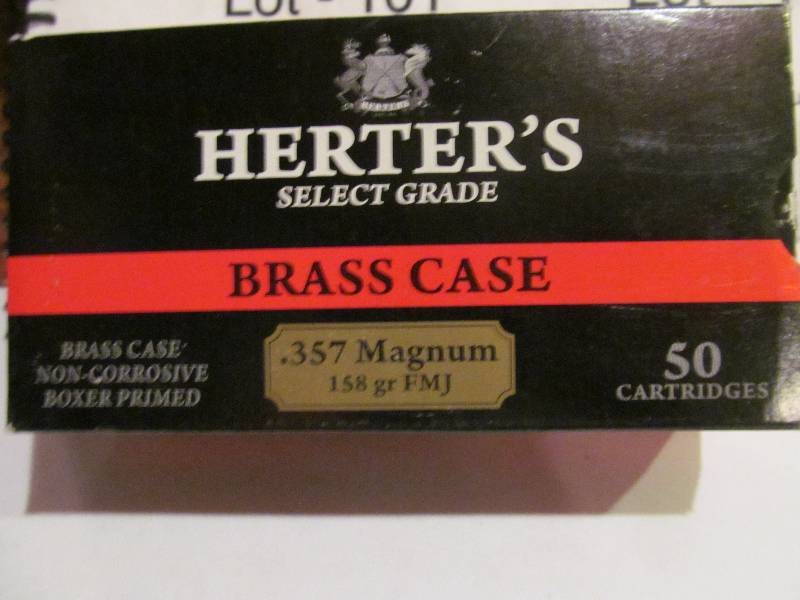 lot 103 image: Herters .357 Magnum Bullets