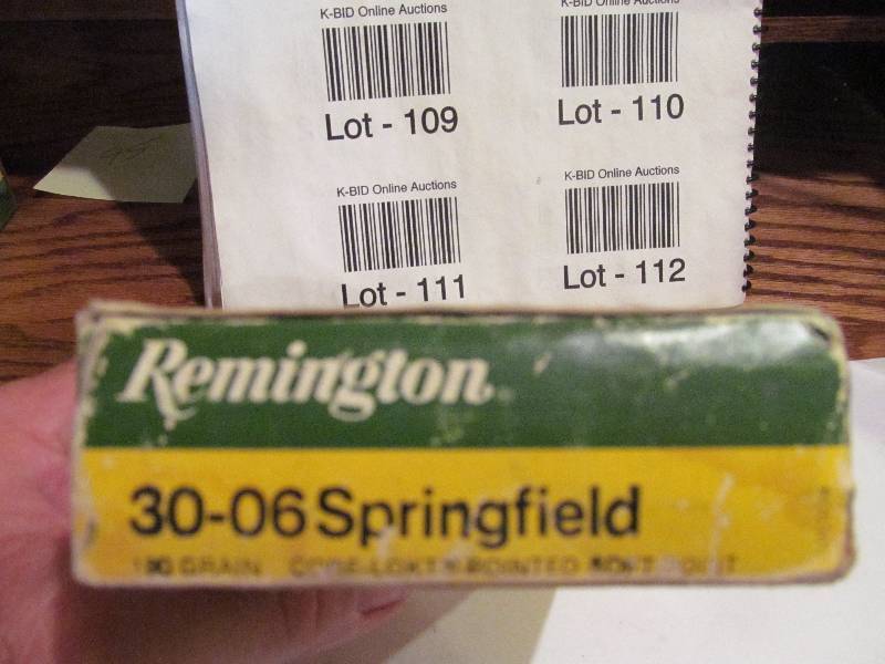 lot 109 image: Rem 30-06 Bullets