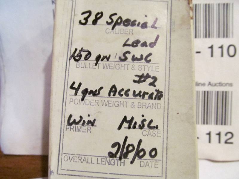 lot 87 image: 38 Special Bullets