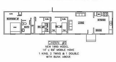 Cabin # 9 for 4 nights June 23 to June 27