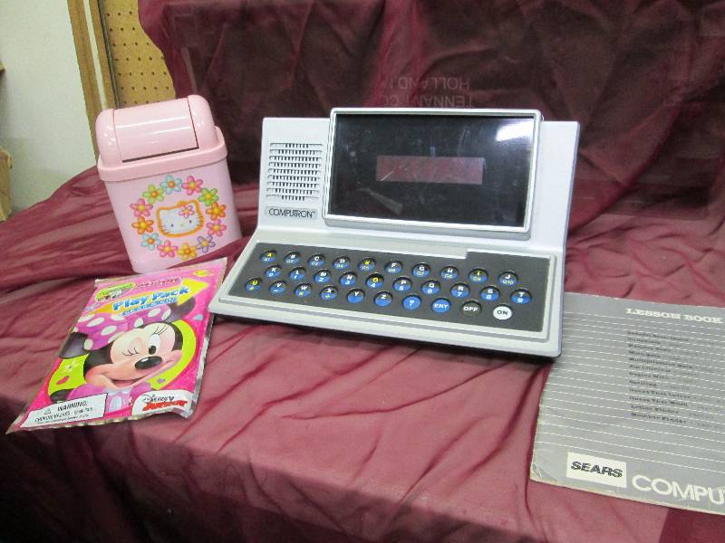 lot 47 image: Sears Computron, Hello kitty mini t...