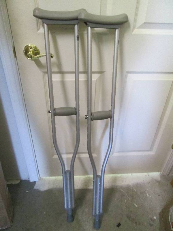 lot 56 image: Drive metal crutches...