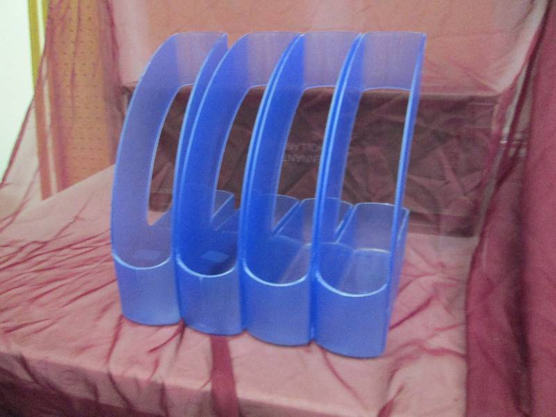 lot 72 image: Qty 4 plastic  File holders...
