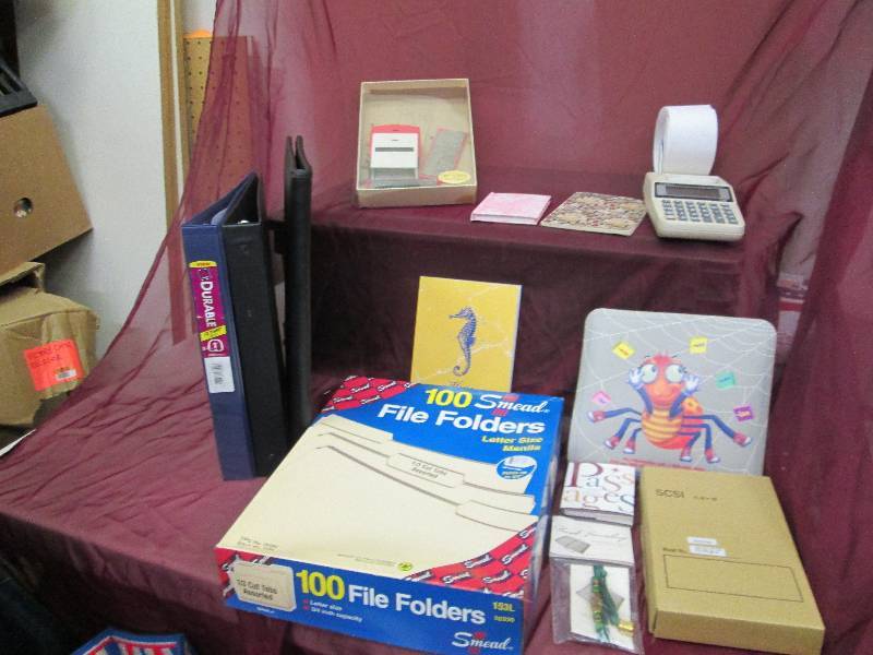 lot 78 image: File folder, 3 ring binders, nice l...