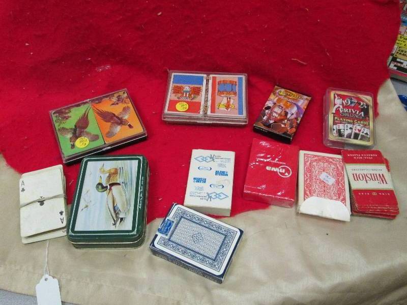 lot 121 image: Assortment of playing cards...