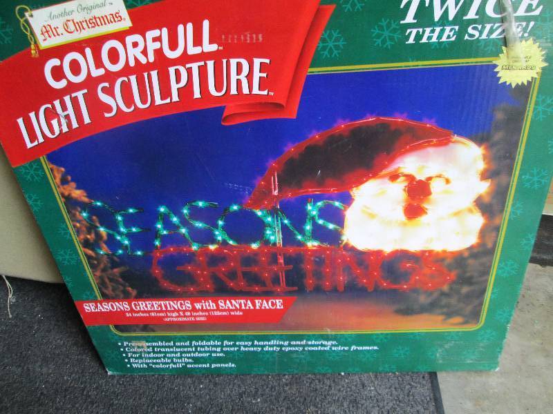 lot 124 image: Colorful Light sculpute Season Grea...