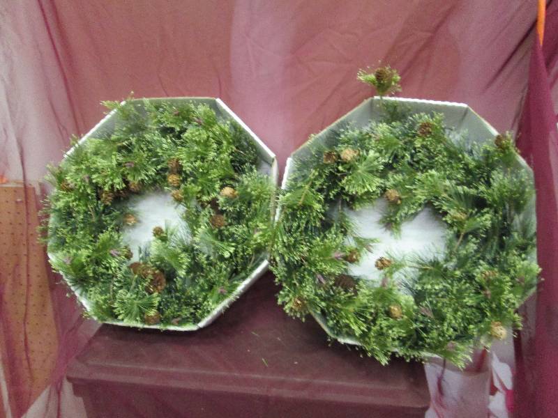 lot 127 image: 2 wreaths...