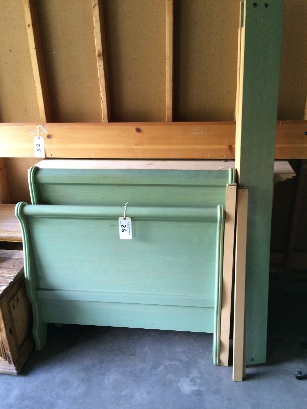 Single Bed - Headboard, foot board, frame and accessories