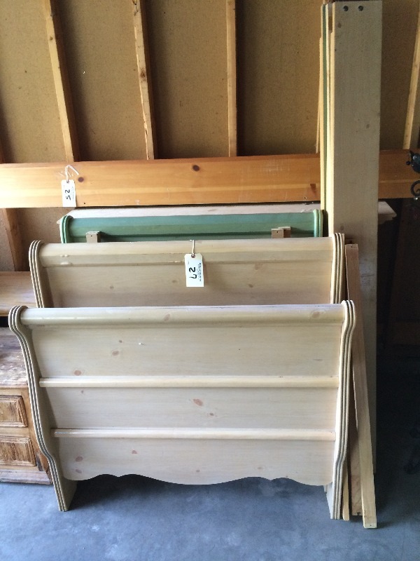 Single Bed - Headboard, foot board, frame and accessories