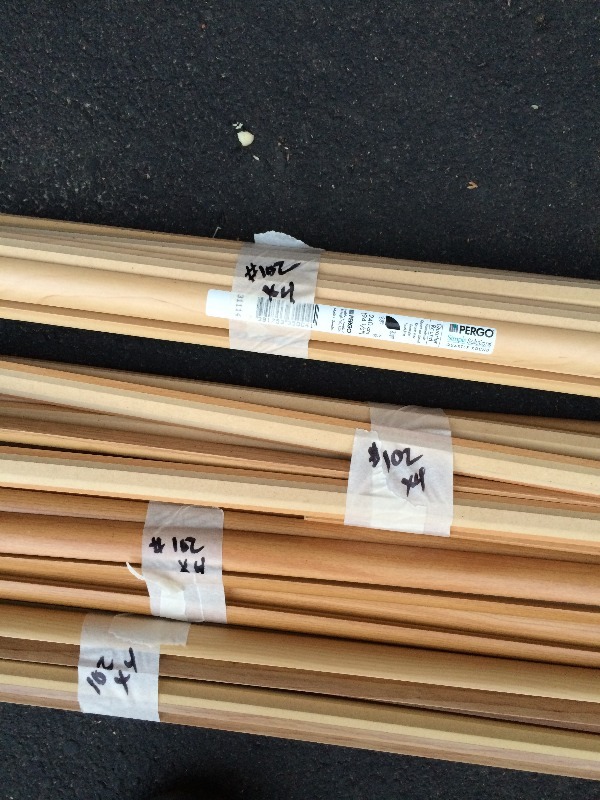 PERGO assorted lot of 14 round trim  Lot of approx. 40   8 foot pieces   New
