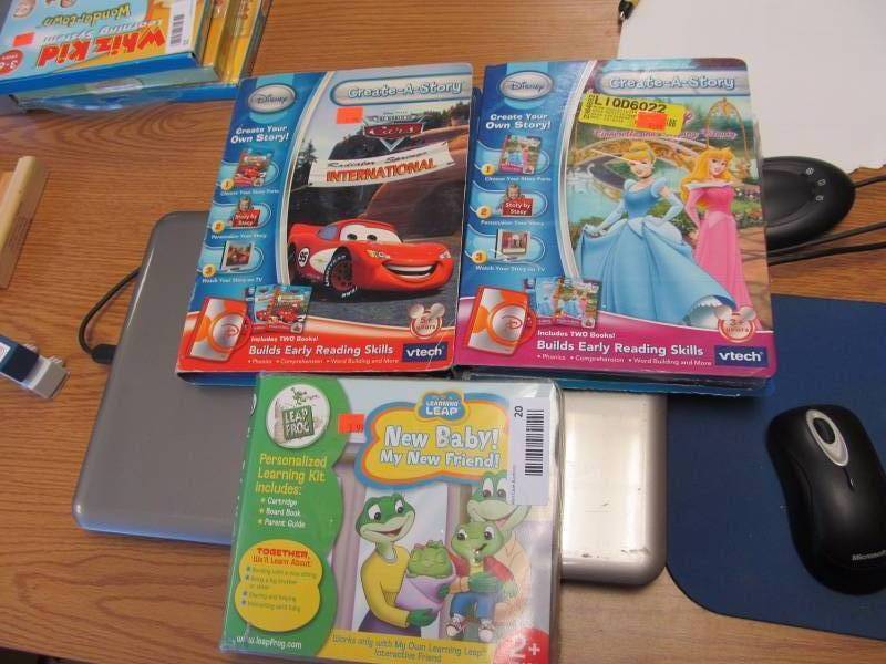 lot 20 image: Lot of 3 Daycare Childs Interactive learning Games by Vtech