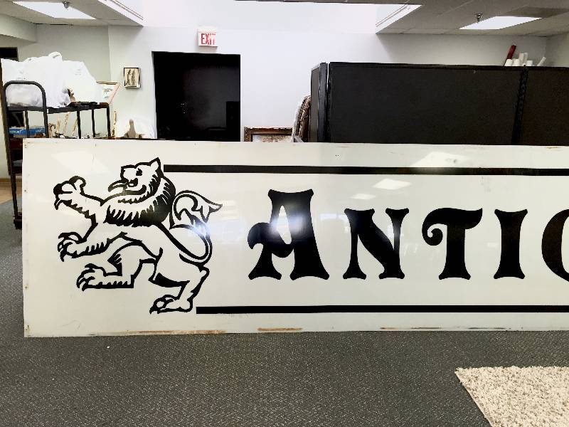 Very Large Antiques Signage NO RESERVE
