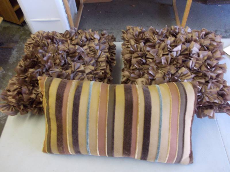 3-Decorative Throw Pillows
