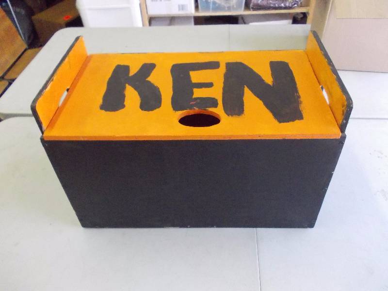 Hand Crafted Wood Toy Box