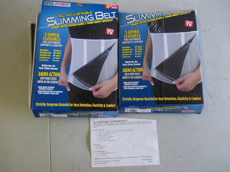 2-NEW Size XL Adjustable Slimming Belts