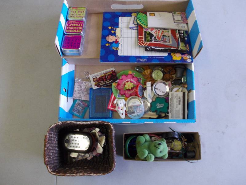 Box Lot-Magnets, Key Fobs, Card Games, Misc