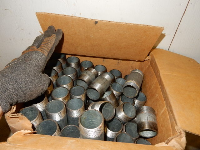 Box of Galvanized Steel Nipples