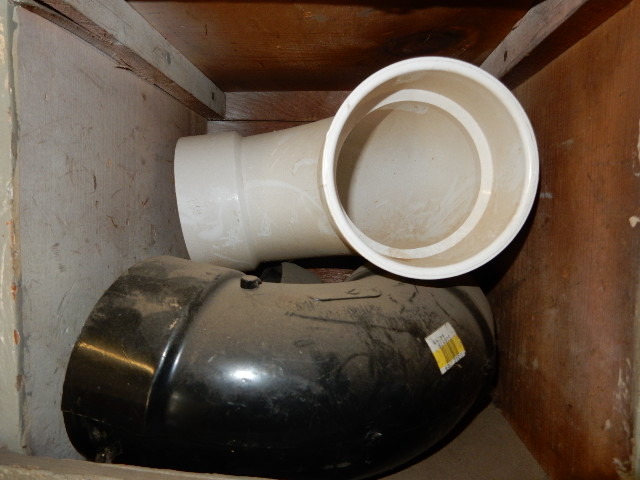 Four and Six in PVC Pipe fittings