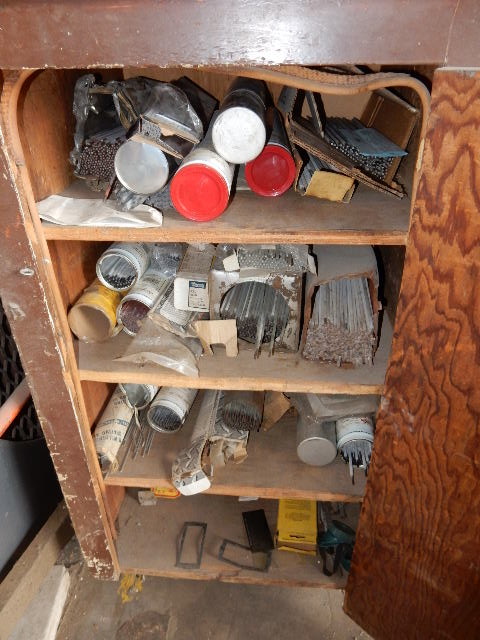 Cabinet and Welding Rods