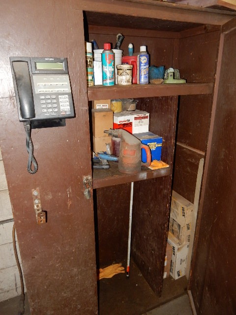 Wooden ClosetCabinet and All inside