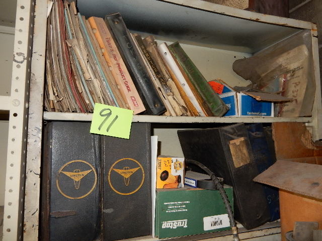 2 Shelf cabinet and manuals